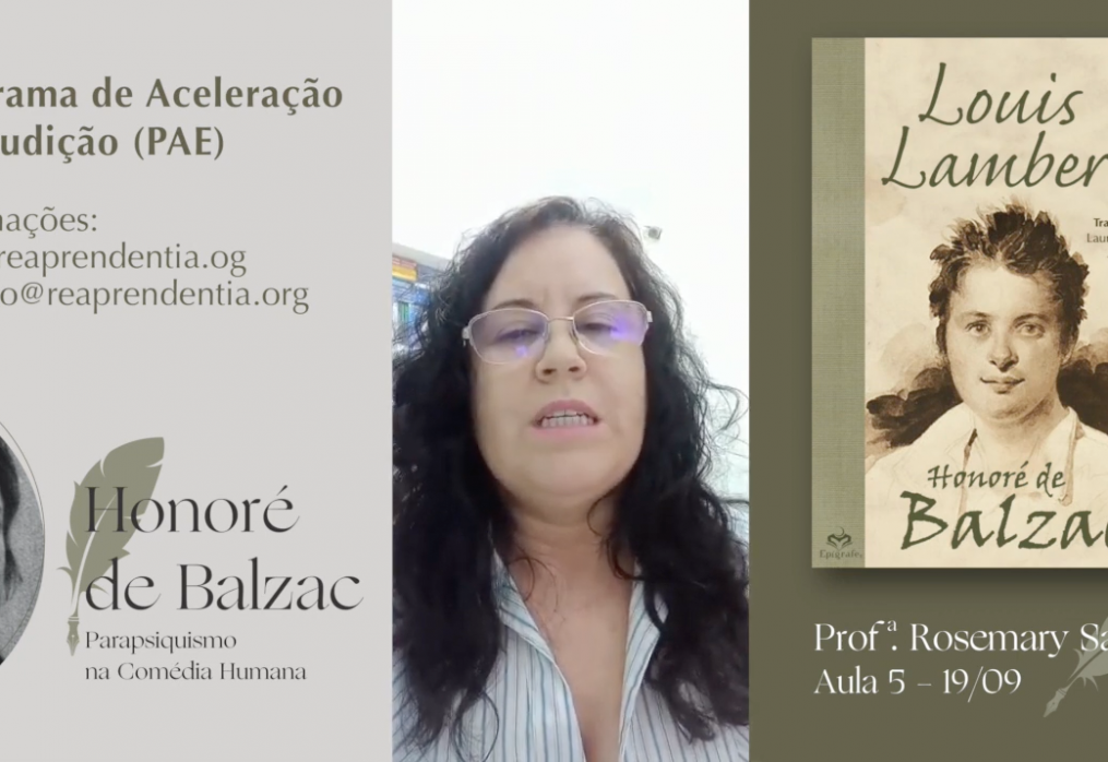 Aula sobre a Obra Louis Lambert, escrita por Honoré de Balzac